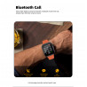 Montre intelligente etanche avec fonction cardiaque - Orange