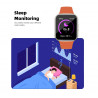 Montre intelligente etanche avec fonction cardiaque - Orange