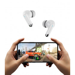 Ecouteurs Bluetooth 5.3 intra auriculaire - Blanc