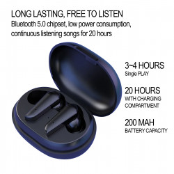 Ecouteurs Bluetooth intra auriculaire - Noir