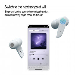 Ecouteurs Bluetooth intra auriculaire - Noir