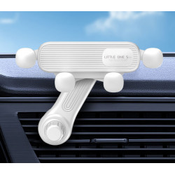 Support Voiture pour smartphone - orientation reglable - Blanc