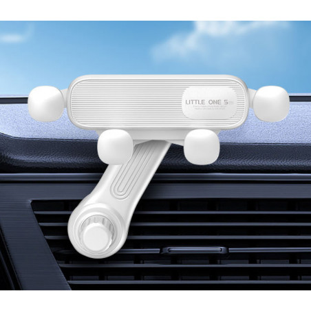 Support Voiture pour smartphone - orientation reglable - Blanc