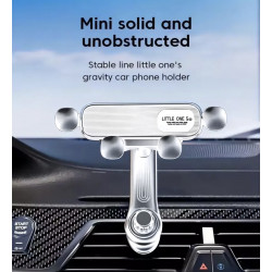 Support Voiture pour smartphone - orientation reglable - Blanc
