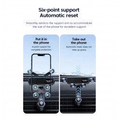 Support Voiture pour smartphone - orientation reglable - Blanc