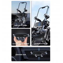 Support Voiture pour smartphone - orientation reglable - Blanc