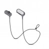 Ecouteur stereo Bluetooth magnetique - Argent