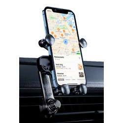 Support Voiture pour smartphone - orientation reglable - Noir