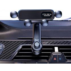 Support Voiture pour smartphone - orientation reglable - Noir