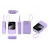 Powerbank Compacte 20000 mAh avec set de cable USB integre - Violet