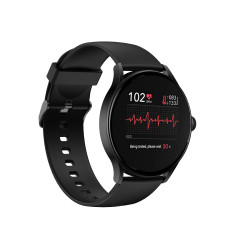 Montre intelligente waterproof IP68 avec fonction sante - Noire