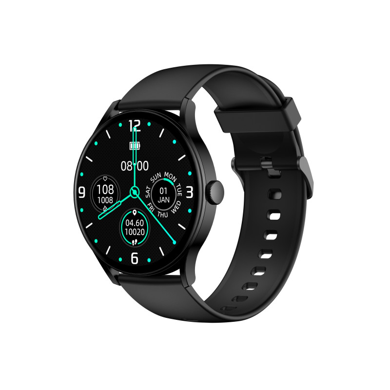 Montre intelligente waterproof IP68 avec fonction sante - Noire