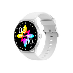 Montre intelligente waterproof IP68 avec fonction sante - Blanche