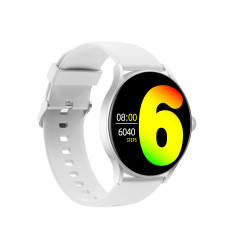 Montre intelligente waterproof IP68 avec fonction sante - Blanche