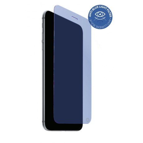 Vitre protectrice anti lumière bleue en verre trempé pour iPhone 7/8