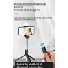 Perche a selfie Bluetooth avec flash integre - Noir