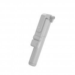 Perche a selfie Bluetooth avec flash integre - Blanc