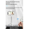 Perche a selfie Bluetooth avec flash integre - Blanc