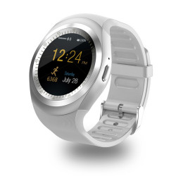 Montre Bluetooth connectee avec fonction appels et sante - Gris