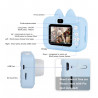 Appareil photo HD avant et arriere 1080p avec ecran et housse en...