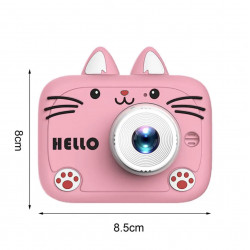 Appareil photo HD avant et arriere 1080p avec ecran et housse en...