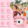 Appareil photo HD avant et arriere 1080p avec ecran et housse en...