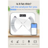 Balance connectee Bluetooth - Blanche