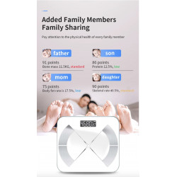 Balance connectee Bluetooth - Blanche