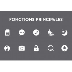 Montre Bluetooth connectee avec fonction appels et sante - Gris