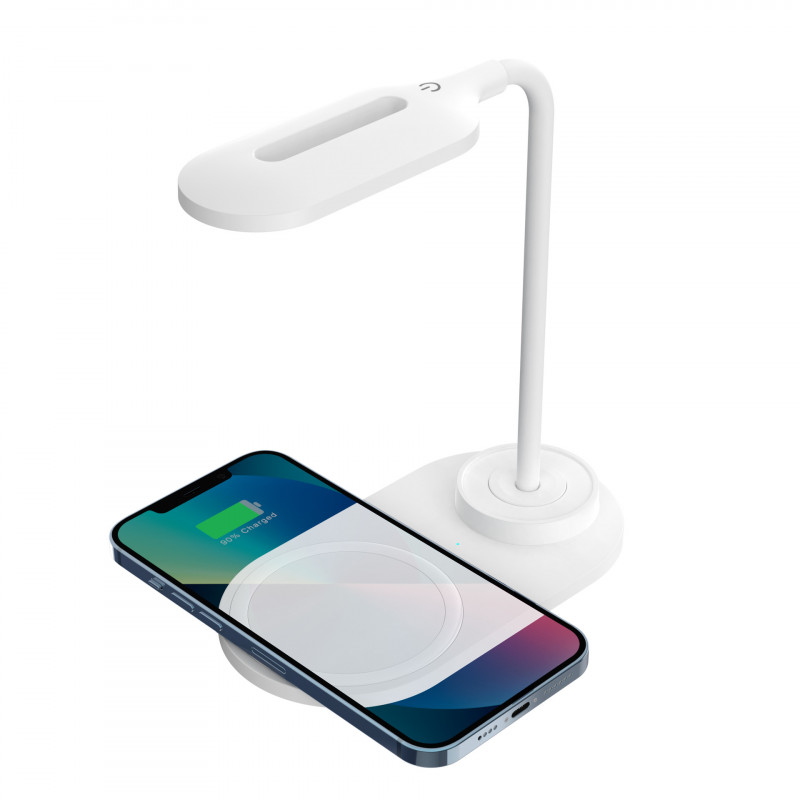 Lampe LED avec chargeur a induction - Noir