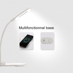 Lampe LED avec chargeur a induction - Noir
