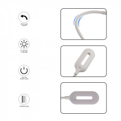 Lampe LED avec chargeur a induction - Noir