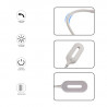 Lampe LED avec chargeur a induction - Noir