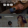 Montre Bluetooth connectee avec fonction appels et sante - Gris