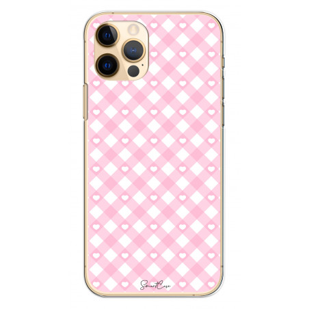 Coque iPhone 12/12Pro - Pink Chess