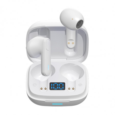 Ecouteurs Bluetooth stereo 5.0 - Blanc