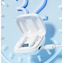 Ecouteurs Bluetooth stereo 5.0 - Blanc
