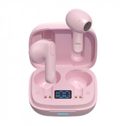 Ecouteurs Bluetooth stereo 5.0 - Rose