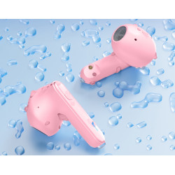 Ecouteurs Bluetooth stereo 5.0 - Rose