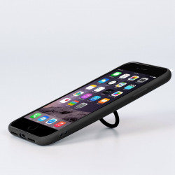 Coque en silicone avec doublure en microfibre douce et anneau ring...