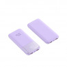 Power Bank double USB 10000mah avec affichage numerique - Violet