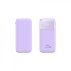 Power Bank double USB 10000mah avec affichage numerique - Violet