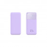 Power Bank double USB 10000mah avec affichage numerique - Violet