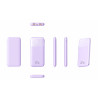 Power Bank double USB 10000mah avec affichage numerique - Violet