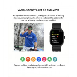 Montre connectee Bluetooth 5.0 avec suivi de la frequence...