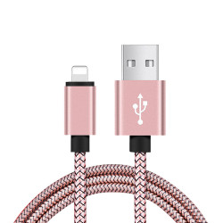 Cable USB/ Lightning 2m - Rose or