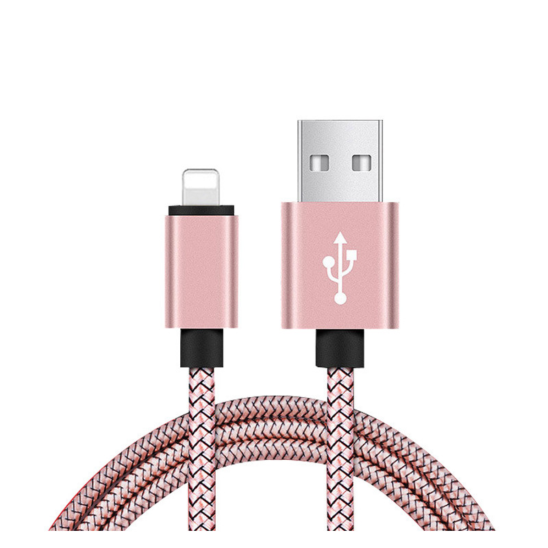 Cable USB/ Lightning 2m - Rose or