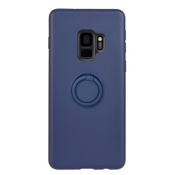 Coque en silicone avec doublure en microfibre douce et anneau ring...