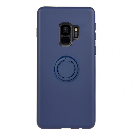 Coque en silicone avec doublure en microfibre douce et anneau ring...