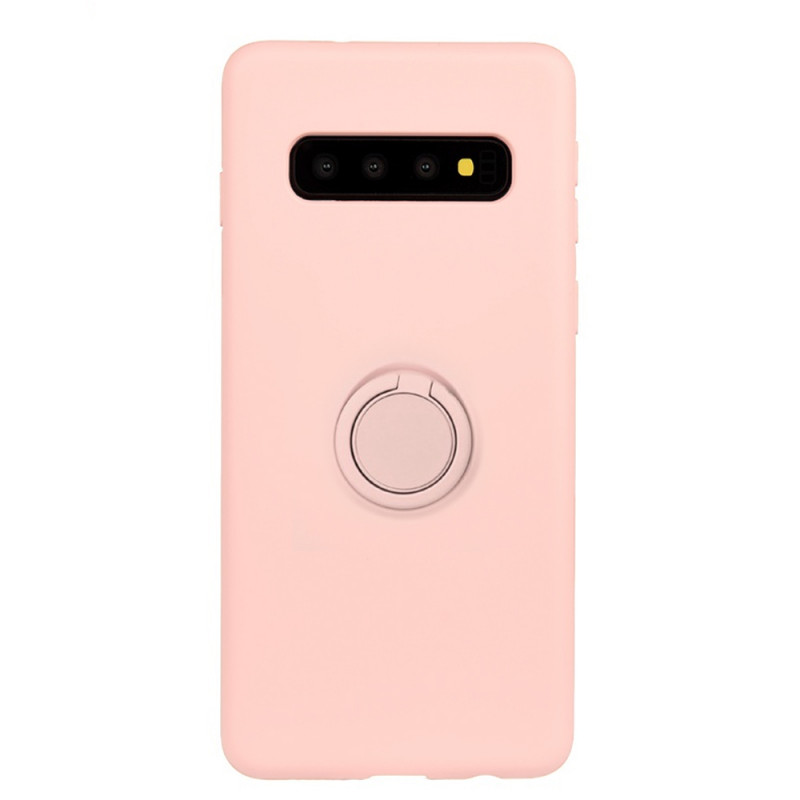 Coque en silicone avec doublure en microfibre douce et anneau ring...